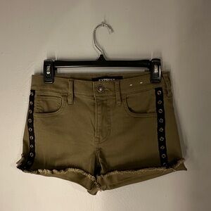 Express Women's Olive Shorts